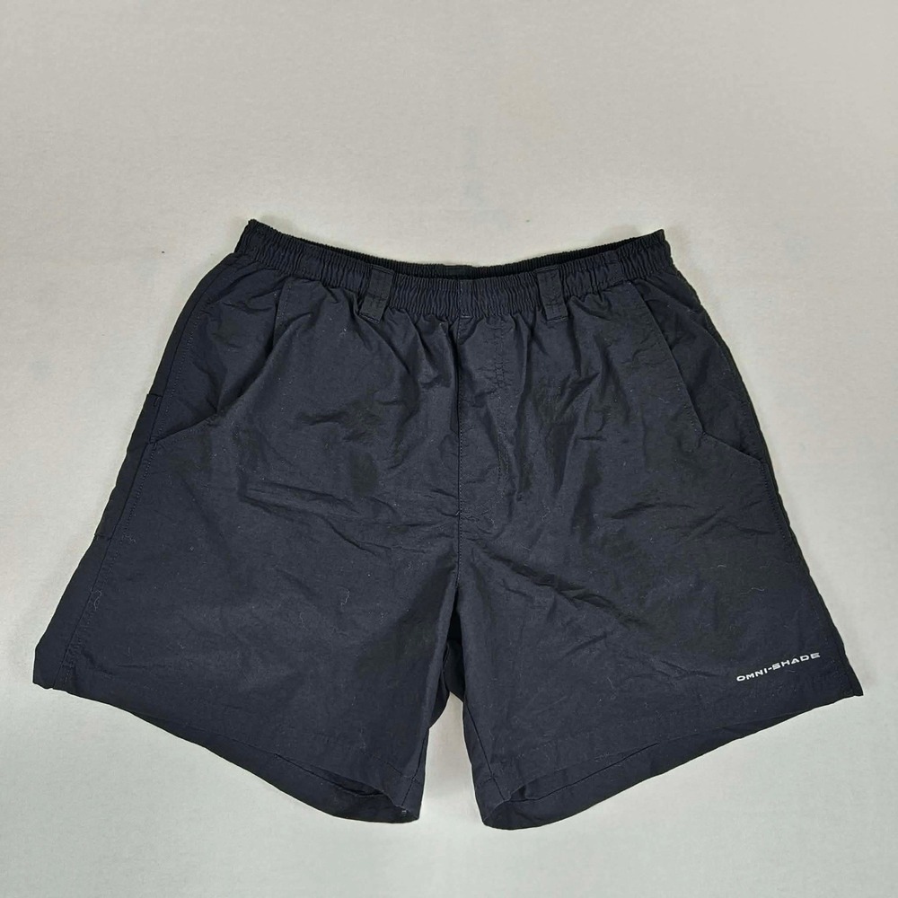 Columbia PFG Mens Black Fishing Shorts Omni-Shade UPF Sun Protection Cargo M